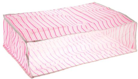 Чехол для хранения "Eva", цвет: розовый, белый, 60 см х 40 см х 20 см