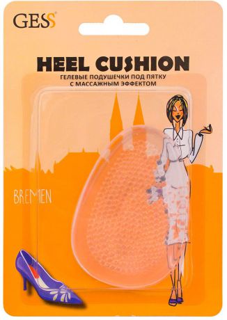 Gess Гелевые подушечки под пятку с массажным эффектом Heel Cushion