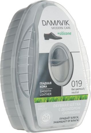 Губка для обуви "Damavik", с дозатором силикона, с пропиткой, цвет: прозрачный, 6 мл