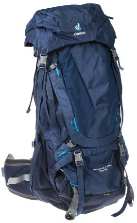 Рюкзак туристический Deuter "Aircontact Pro", цвет: темно-синий, 70+15 л