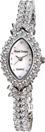 Часы наручные женские Royal Crown, цвет: серебристый. 3588-B17-RDM-5