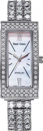 Часы наручные женские "Royal Crown", цвет: серебристый. 2311B-B58-RDM-5