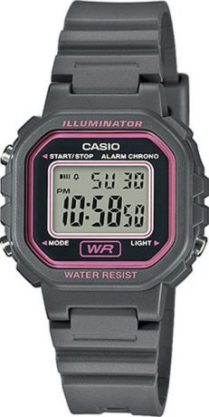 Часы наручные женские Casio "Collection", цвет: черный, розовый. LA-20WH-8A