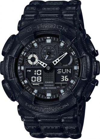 Часы наручные мужские Casio "G-Shock", цвет: черный. GA-100BT-1A