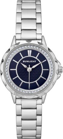 Часы наручные женские Sunlight, цвет: синий, серебристый. S270ASN-02BA