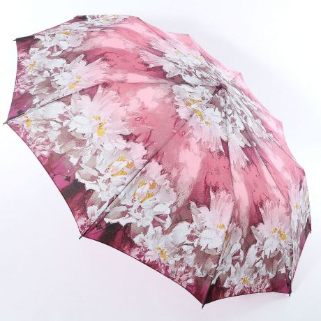 Зонт женский Zest, автомат, 3 сложения, цвет: розовый, белый, желтый. 239666-34