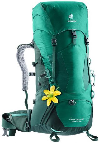 Рюкзак туристический Deuter "Aircontact Lite", цвет: салатовый, зеленый, 35 л