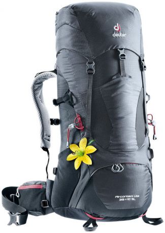 Рюкзак туристический Deuter "Aircontact Lite", цвет: темно-серый, черный, 35 л