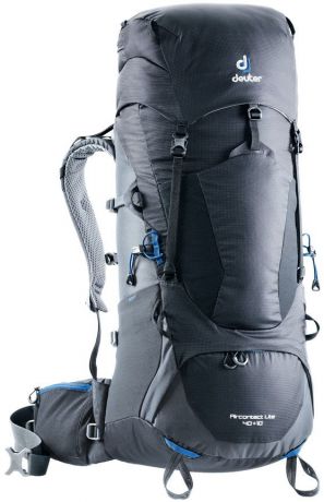 Рюкзак туристический Deuter "Aircontact Lite", цвет: темно-серый, черный, 40 л