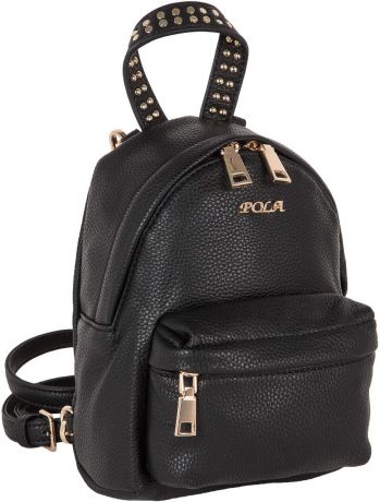 Сумка-рюкзак женская Pola, цвет: черный. 74574