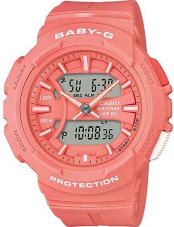 Часы наручные женские Casio Baby-G, цвет: коралловый. BGA-240BC-4A
