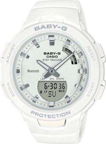 Часы наручные женские Casio Baby-G, цвет: белый. BSA-B100-7AER