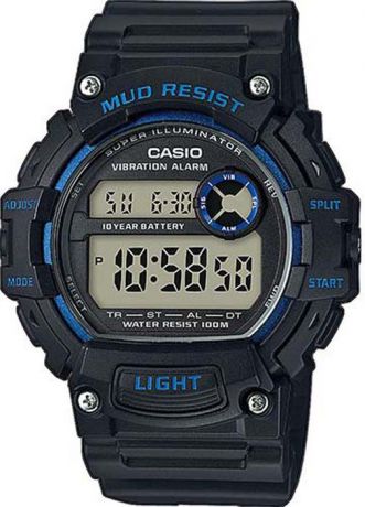 Часы наручные мужские Casio Sports Collection, цвет: черный, синий. TRT-110H-2AVEF