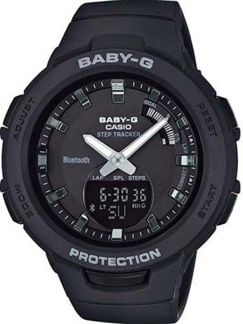 Часы наручные женские Casio Baby-G, цвет: черный. BSA-B100-1AER