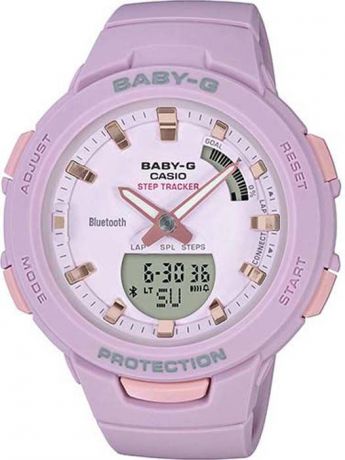 Часы наручные женские Casio Baby-G, цвет: сиреневый. BSA-B100-4A2ER