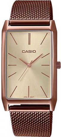 Часы наручные женские Casio Collection, цвет: розово-золотой. LTP-E156MR-9AEF