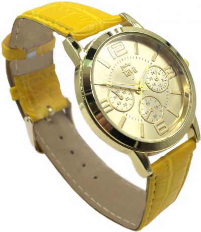 Часы наручные женские Taya, цвет: желтый. T-W-0056-WATCH-GL.YELLOW