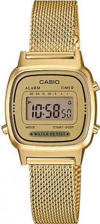 Часы наручные женские Casio Collection, цвет: золотой. LA670WEMY-9E