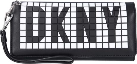 Кошелек женский DKNY, R831Q502/BLW, черный, белый