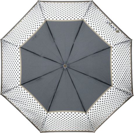 Зонт женский Fabretti, автомат, 3 сложения, цвет: черный. S-18103-6