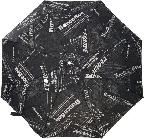 Зонт женский Edmins, автомат, 3 сложения, цвет: черный. 114-11