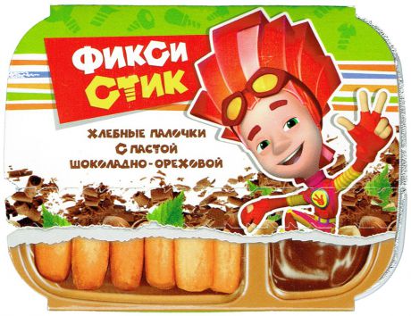 ФиксиСтик Хлебные палочки с пастой шоколадно-ореховой, 35 г