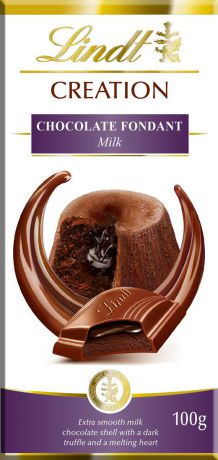 Lindt Creation Шоколад Фондан молочный шоколад c начинкой, 100 г