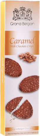 Конфеты фигурные GBS из молочного шоколада с воздушным рисом и вкусом карамели, 75 г