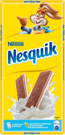 Nesquik молочный шоколад с молочной начинкой, 100 г