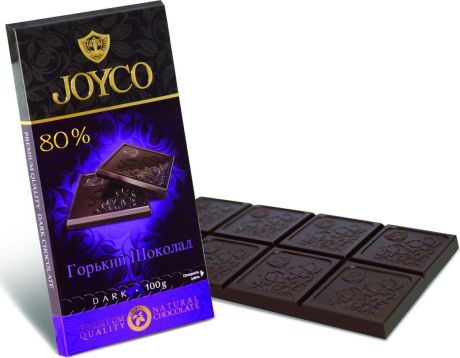 JOYCO Горький шоколад 80%, 100 г