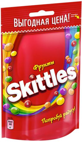 Skittles "Фрукты" драже в сахарной глазури, 100 г