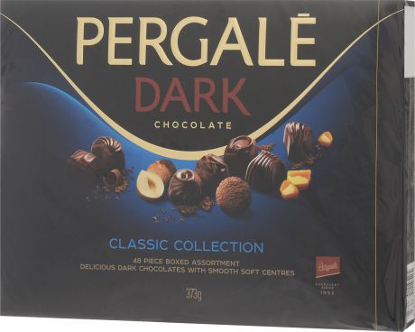 Pergale Набор конфет из темного шоколада ассорти, 373 г