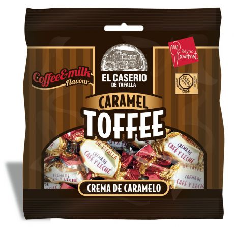 El Caserio de Tafalla Конфеты сливочные карамельные Кофе с молоком пакет, 85 г