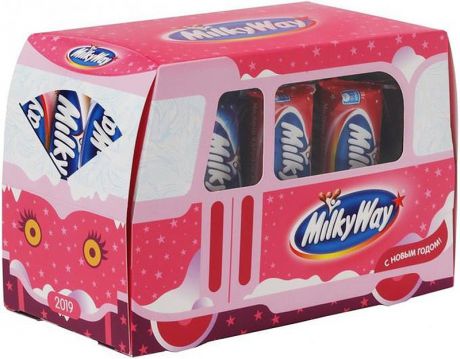 Подарочный набор Milky Way Трамвай,Розовый 278 г