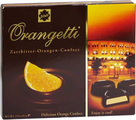 Набор шоколадных конфет Eichettil, пралине с кремово-апельсиновой начинкой, 83 г