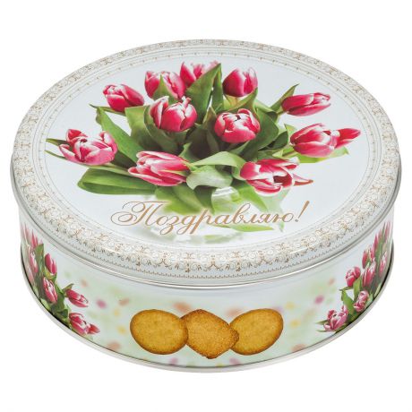 Сладкая Сказка Monte Christo Тюльпаны печенье со сливочным маслом, 400 г