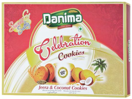 Danima печенье ассорти с тмином и кокосовой стружкой, 300 г