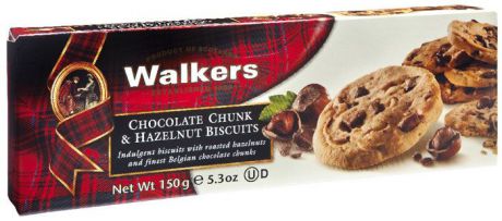Печенье шоколадная Крошка и фундук Walkers, 150 г