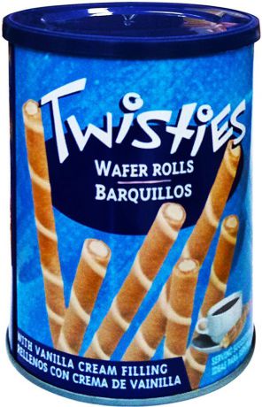 Twisties Вафельные трубочки с ванильным кремом, 400 г