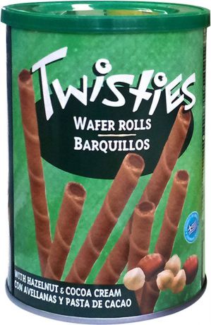 Twisties Вафельные трубочки с кремом из лесного ореха и какао, 400 г