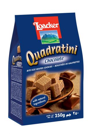 Loacker Квадратини вафли шоколад, 250 г