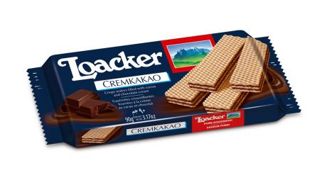 Loacker "Крем-какао" вафли, 90 г