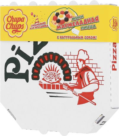 Chupa Chups "Мармеладная пицца мини" жевательный мармелад, 85 г