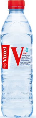 Vittel вода минеральная негазированная гидрокарбонатно-сульфатная магниево-кальциевая, 0,5 л