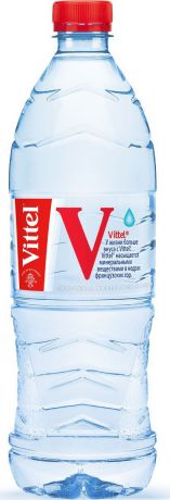 Vittel вода минеральная негазированная гидрокарбонатно-сульфатная магниево-кальциевая, 1 л