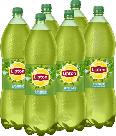 Lipton Ice Tea Зеленый холодный чай, 6 штук по 2 л