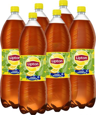 Lipton Ice Tea Лимон холодный чай, 6 штук по 2 л