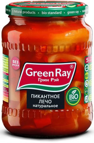 Green Ray пикантное лечо натуральное, 720 мл