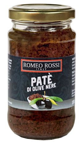 Romeo Rossi паштет из маслин, 180 г