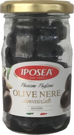 Iposea Маслины без косточки, без жидкости, 125 г